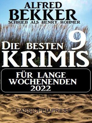 cover image of Die besten 9 Krimis für lange Wochenenden 2022
